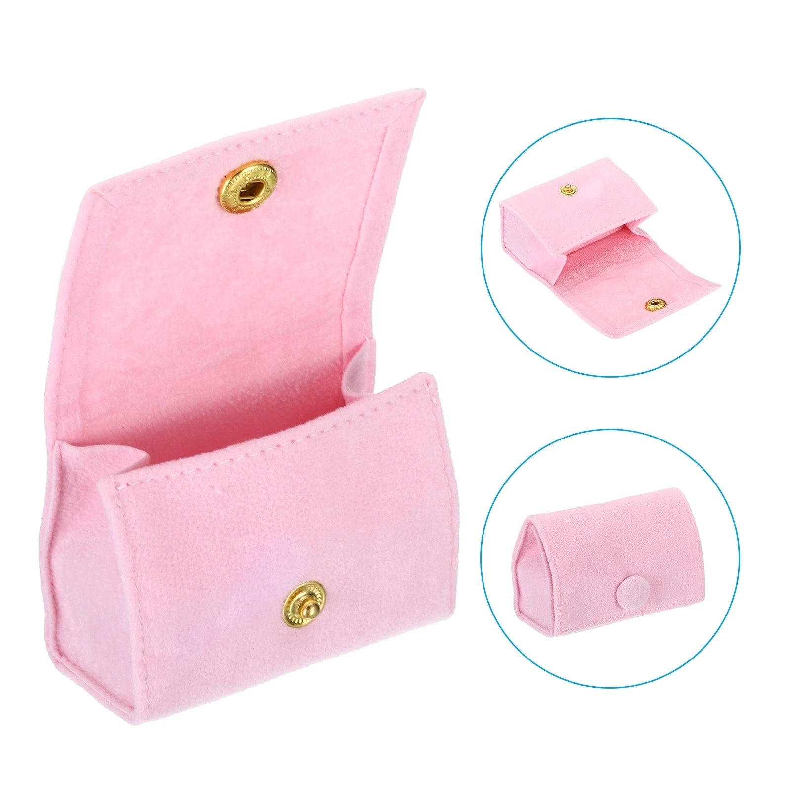 Velvet Ring Box Travel Ring Box Jewelry Holder Case Organizer Pink | eBay