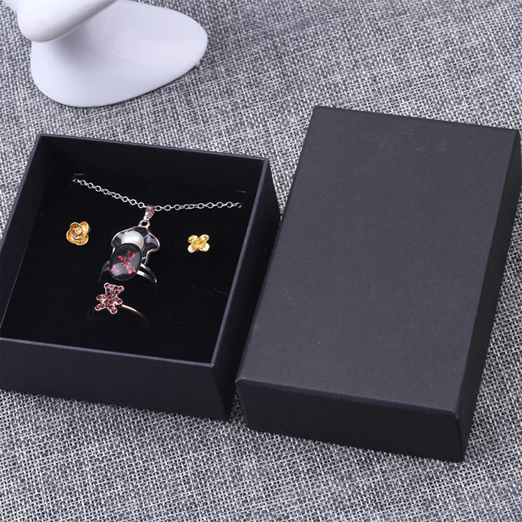 Cardboard Jewelry Gift Boxes Bulk Wholesale Necklace Organizer w/ Sponge Filled | eBay