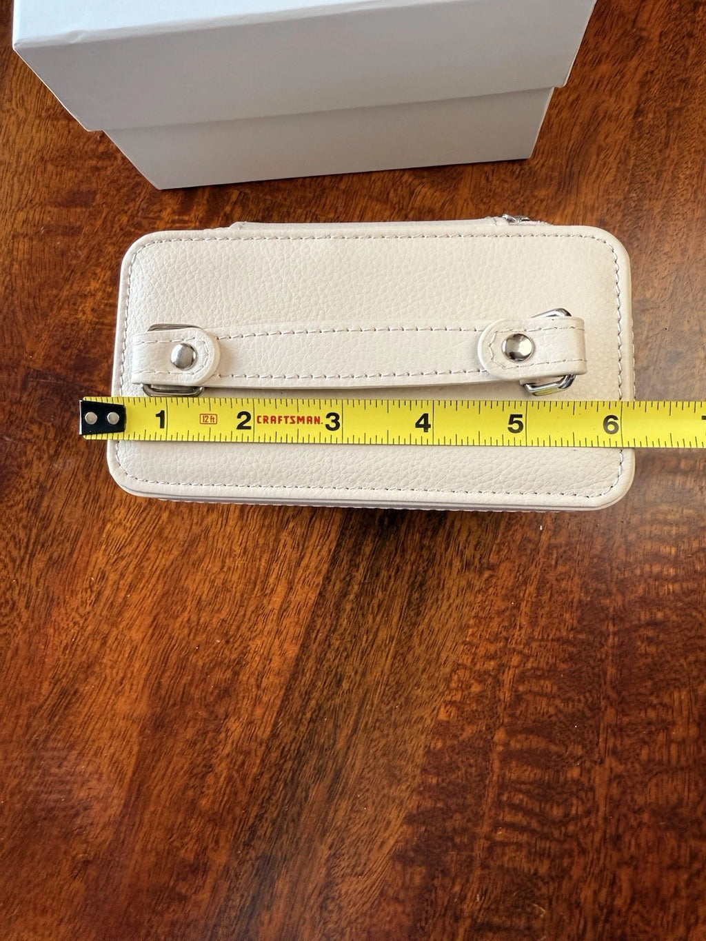 NIB Pandora Portable Jewelry Box Travel Organizer Handled Beige | eBay