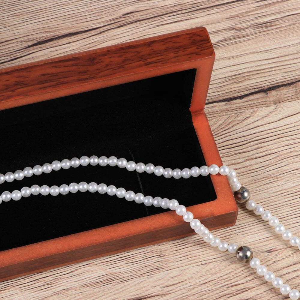 Small Wooden Box Necklace Gift Box Cabinet Bracelet Jewelry Watch Storage Box | eBay