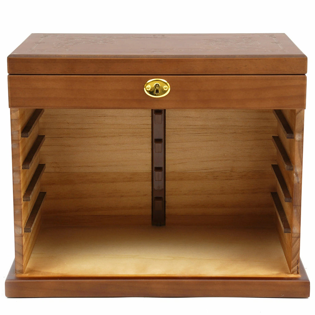 Jewelry Case Jewelry Storage Box 6 Layers Organizer Wooden Large Jewelry Cabinet | eBay