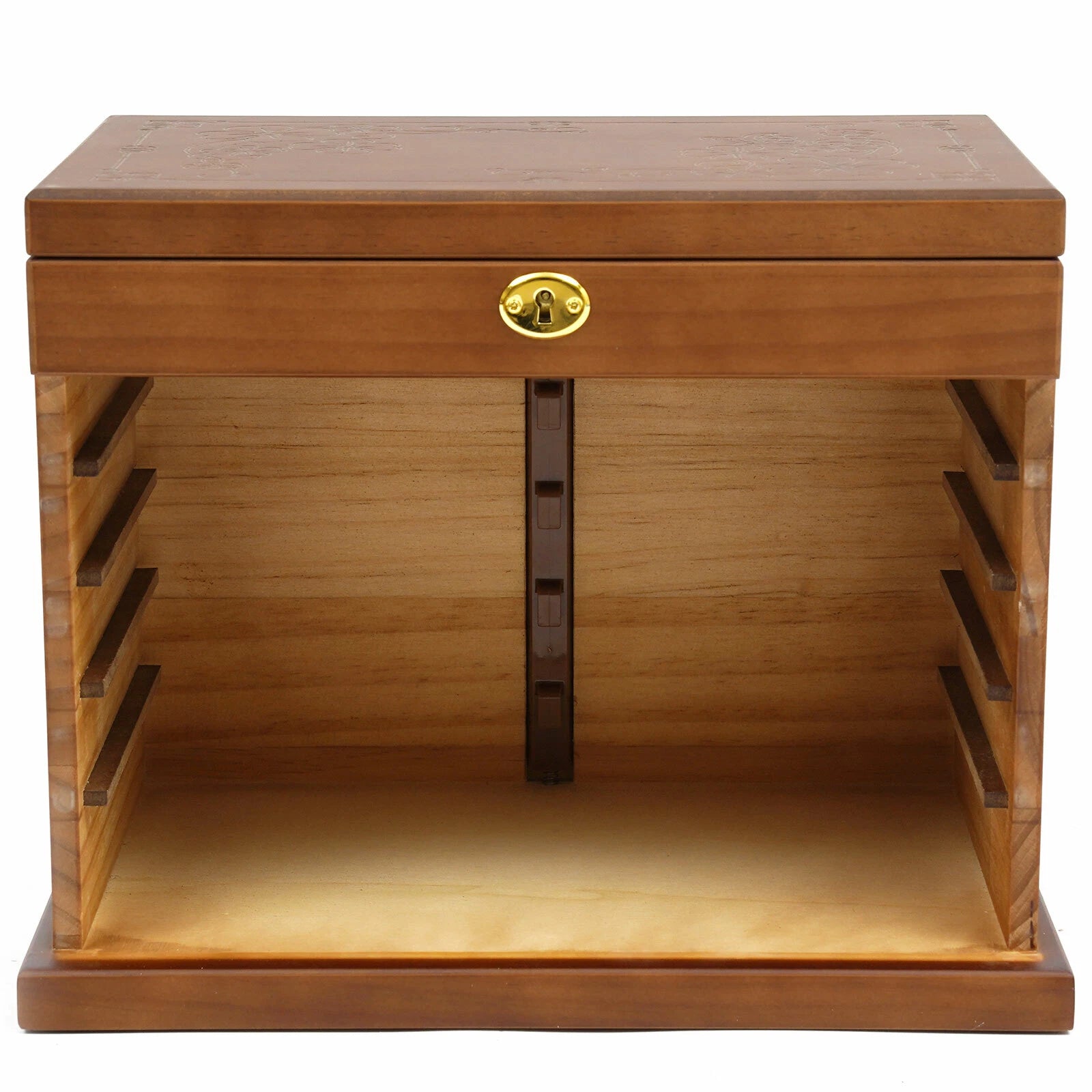 Jewelry Case Jewelry Storage Box 6 Layers Organizer Wooden Large Jewelry Cabinet | eBay