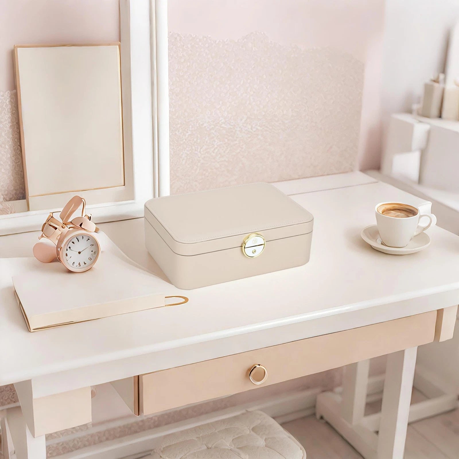 Lockable jewelry box, double-layer jewelry storage box, jewelry storage， larg... | eBay